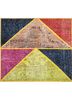 pae-3218 apricot/wild lime red and orange wool patchwork Rug
