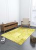 lacuna green wool and silk patchwork Rug - Loom