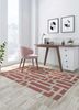 contour red and orange wool and viscose hand tufted Rug - Loom