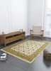 aurora ivory wool and silk hand knotted Rug - Loom