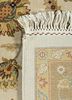 kashmir ivory silk hand knotted Rug - Perspective