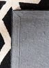 contour grey and black wool and viscose hand tufted Rug - Perspective