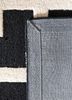 contour grey and black wool and viscose hand tufted Rug - Perspective