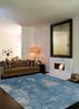 chaos theory by kavi blue wool and bamboo silk hand knotted Rug - RoomScene