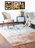 tattvam blue wool and bamboo silk hand knotted Rug - RoomScene