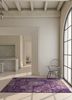 lacuna pink and purple wool and silk patchwork Rug - RoomScene