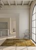 lacuna beige and brown wool and silk patchwork Rug - RoomScene