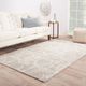 contour beige and brown wool and viscose hand tufted Rug - RoomScene