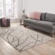 aprezo grey and black wool and viscose hand tufted Rug - RoomScene