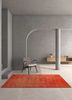 blithe red and orange wool hand knotted Rug - RoomScene