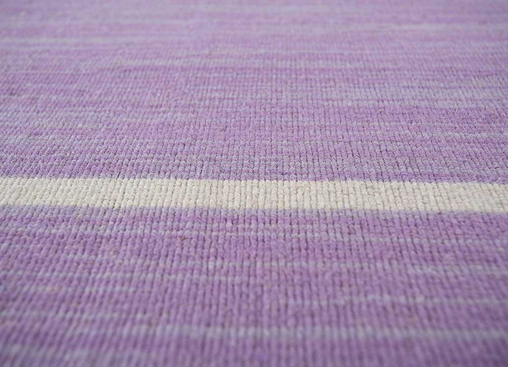 aqua pink and purple wool flat weaves Rug - CloseUp