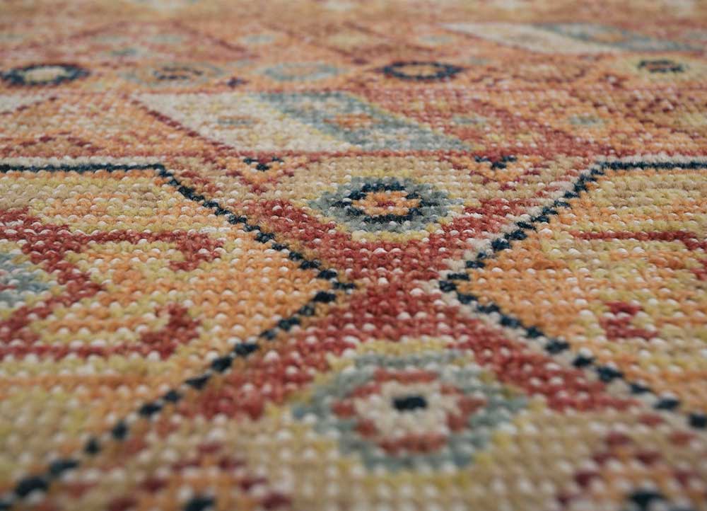 revolution  wool hand knotted Rug - CloseUp