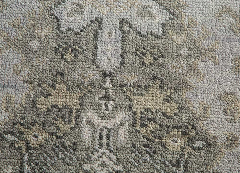 clan  wool hand knotted Rug - CloseUp