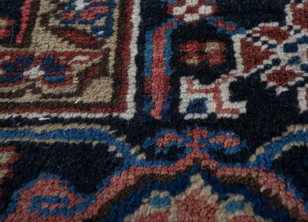 aalam multi wool hand knotted Rug - CloseUp