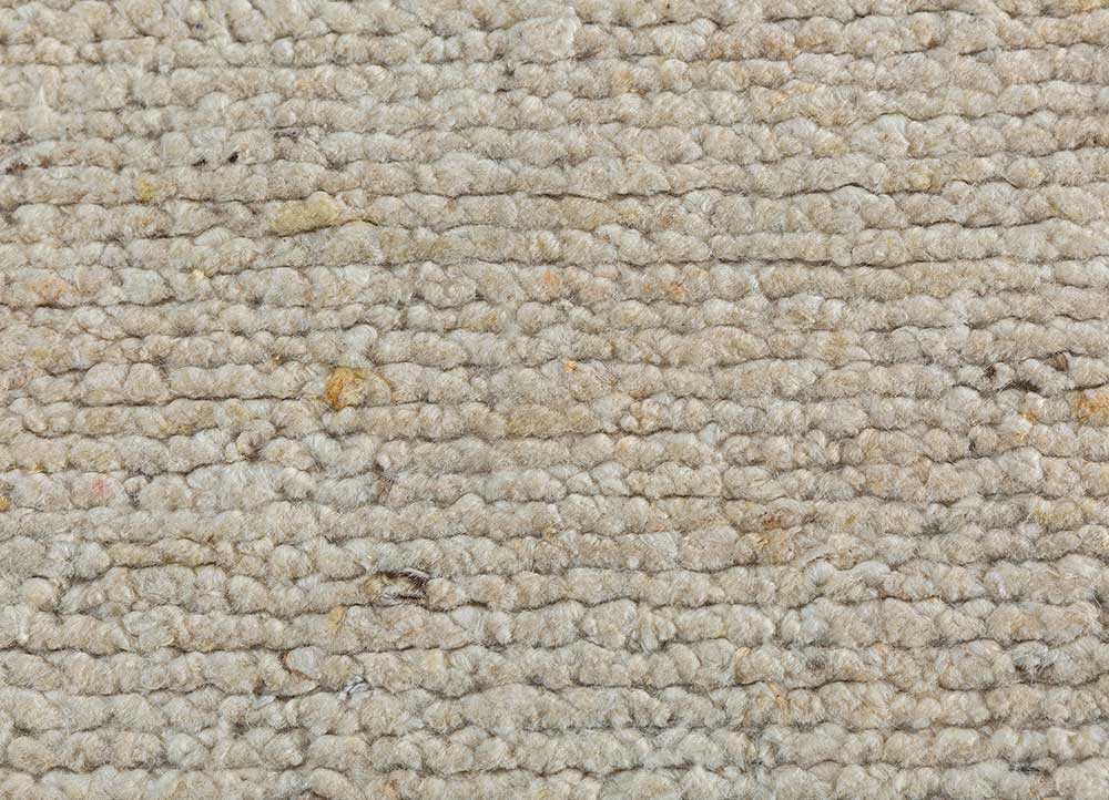 zuri beige and brown wool hand knotted Rug - CloseUp