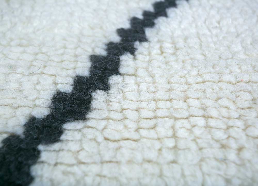 anatolia ivory wool flat weaves Rug - CloseUp