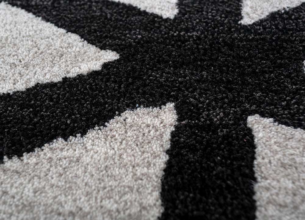 contour ivory wool and viscose hand tufted Rug - CloseUp