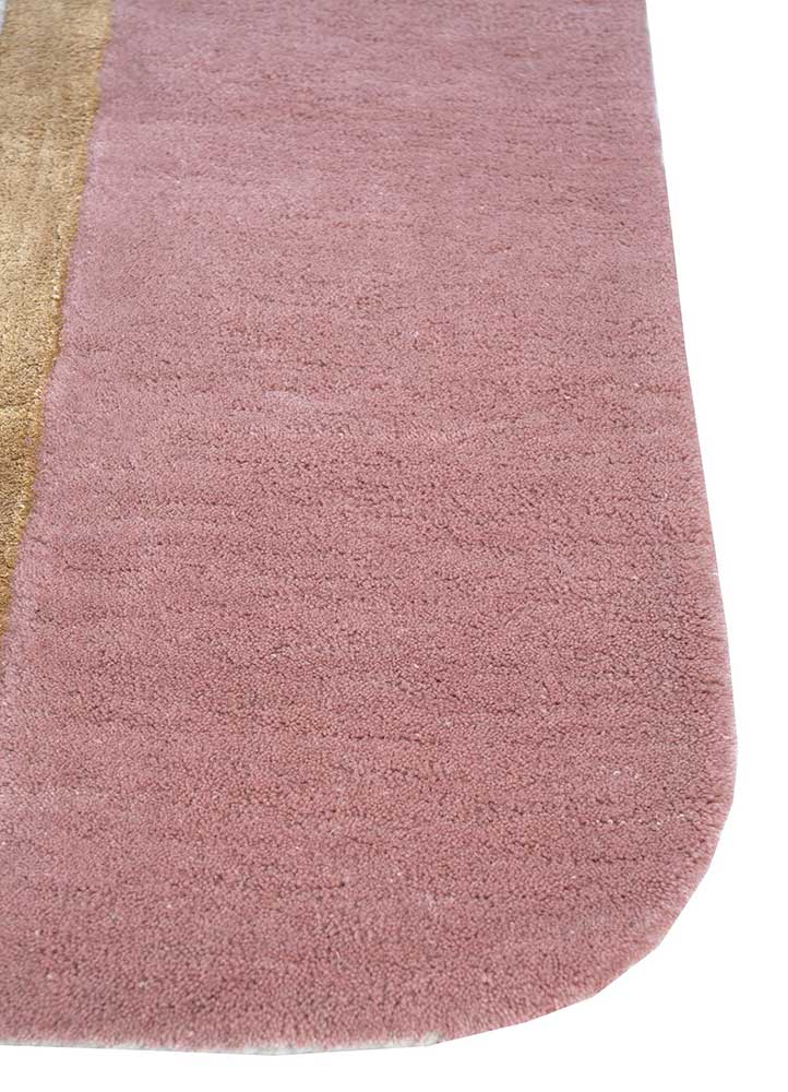 vyom beige and brown wool and viscose hand tufted Rug - Corner