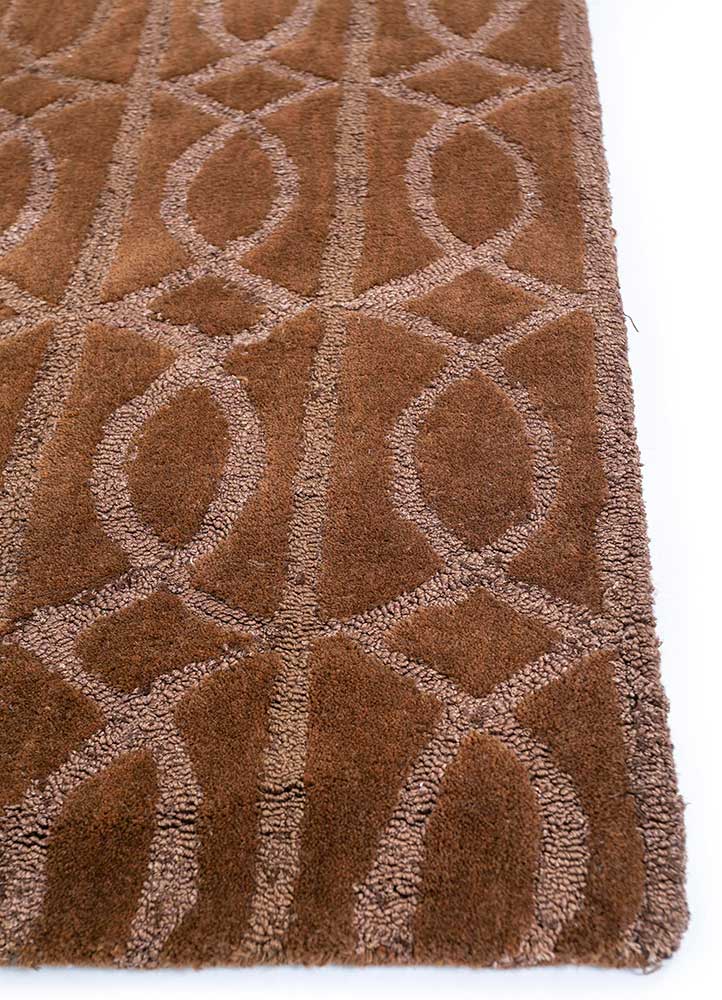 contour  wool and viscose hand tufted Rug - Corner