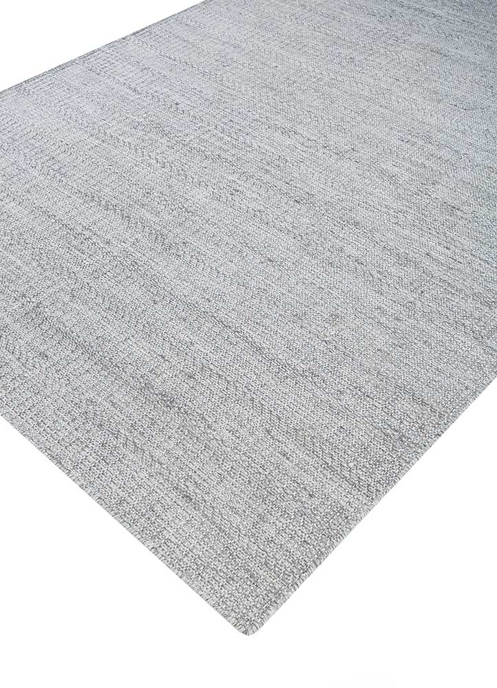 indusbar grey and black wool flat weaves Rug - FloorShot