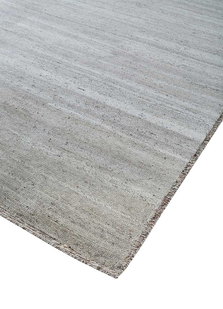 cleo beige and brown wool hand knotted Rug - FloorShot