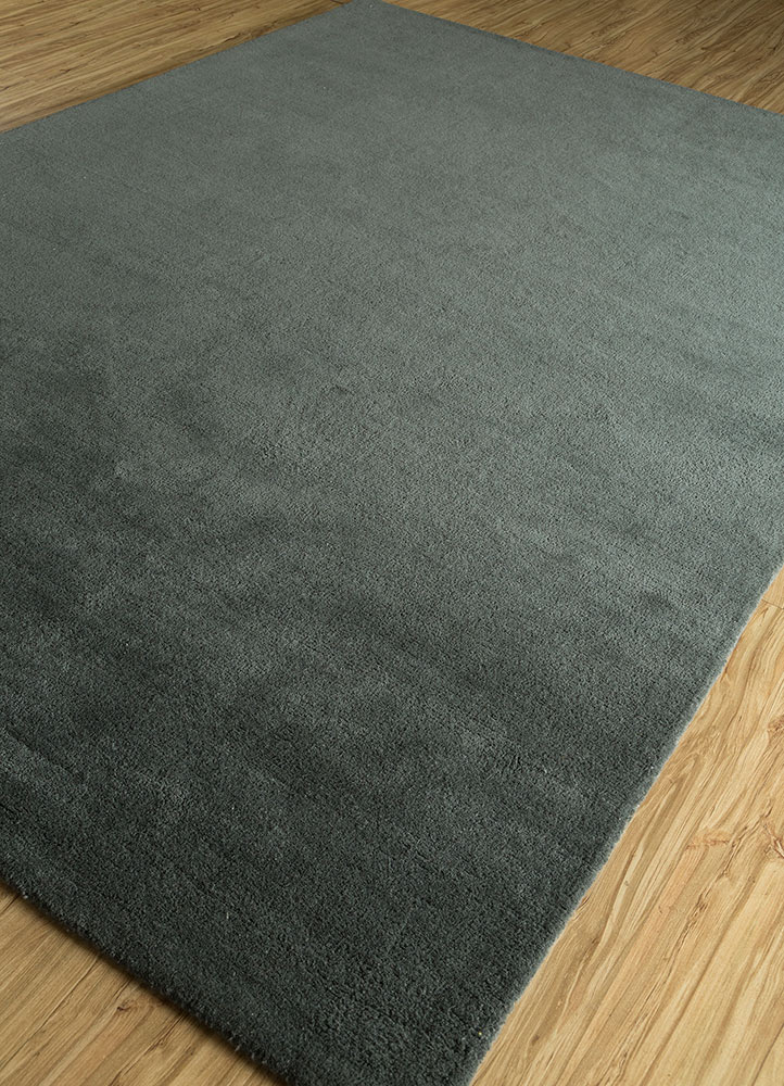 shudd grey and black wool hand tufted Rug - FloorShot