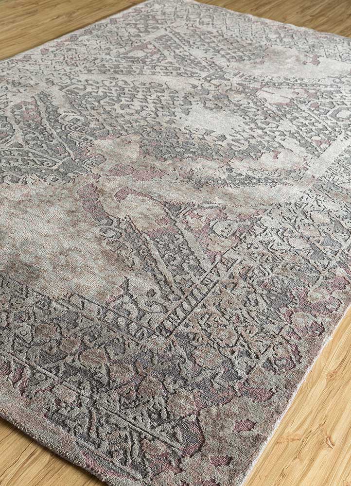 far east  wool and silk hand knotted Rug - FloorShot
