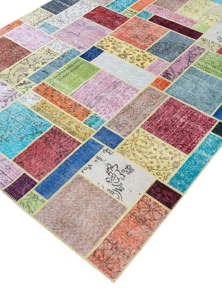 provenance multi wool patchwork Rug - FloorShot