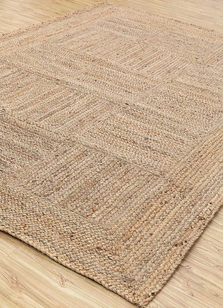 abrash beige and brown jute and hemp flat weaves Rug - FloorShot