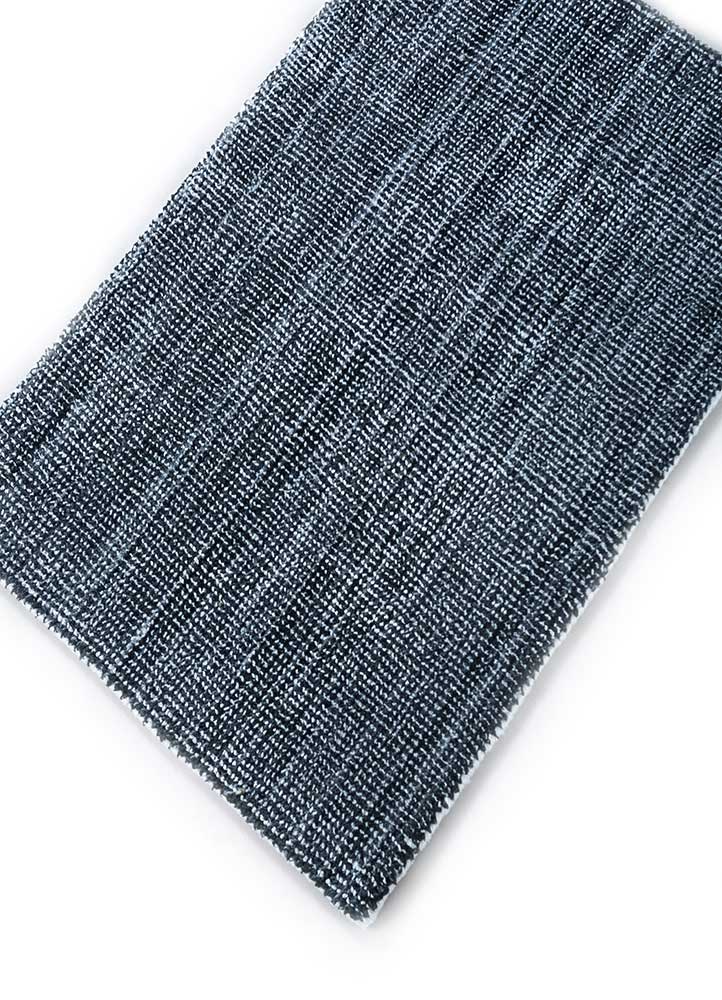 oxford grey and black polyester hand loom Rug - FloorShot