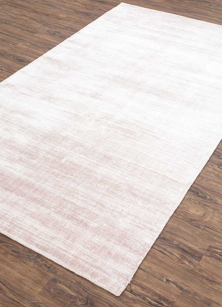 basis pink and purple viscose hand loom Rug - FloorShot