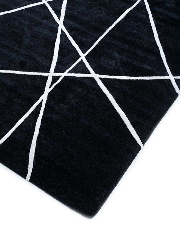 cascade grey and black wool and viscose hand tufted Rug - FloorShot