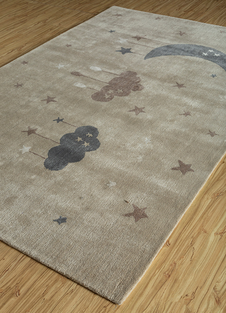 confetti ivory wool and viscose hand tufted Rug - FloorShot