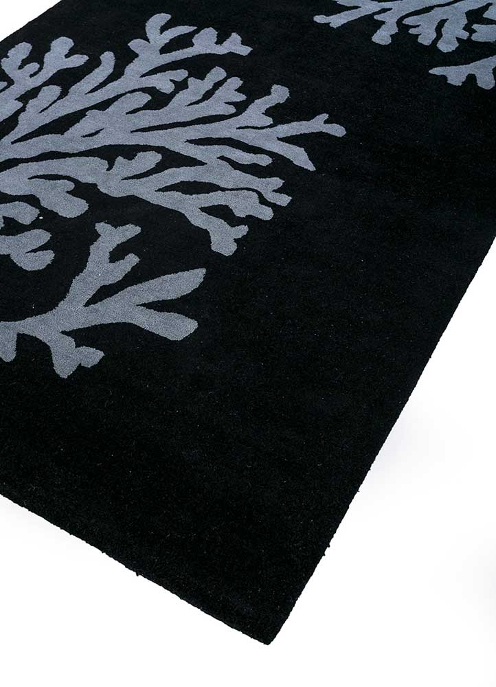 riviera grey and black wool hand tufted Rug - FloorShot