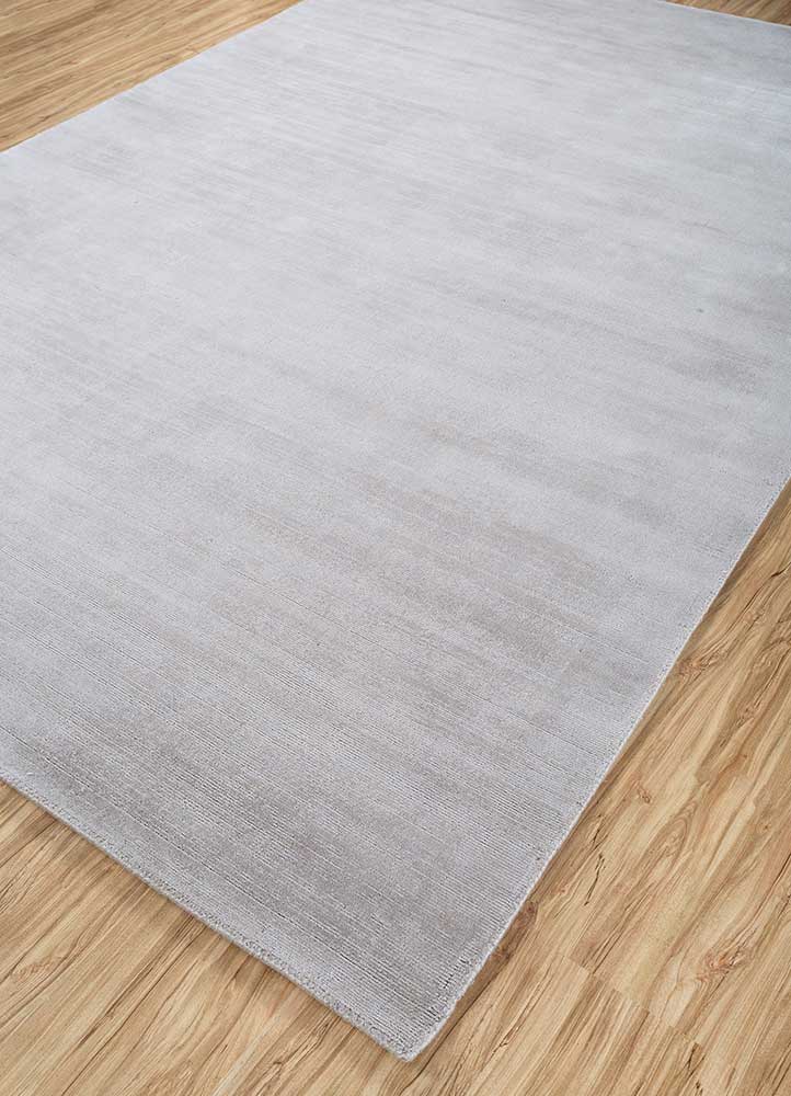 aprezo grey and black cotton hand loom Rug - FloorShot