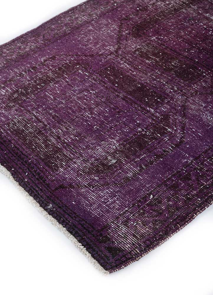 lacuna pink and purple wool hand knotted Rug - FloorShot