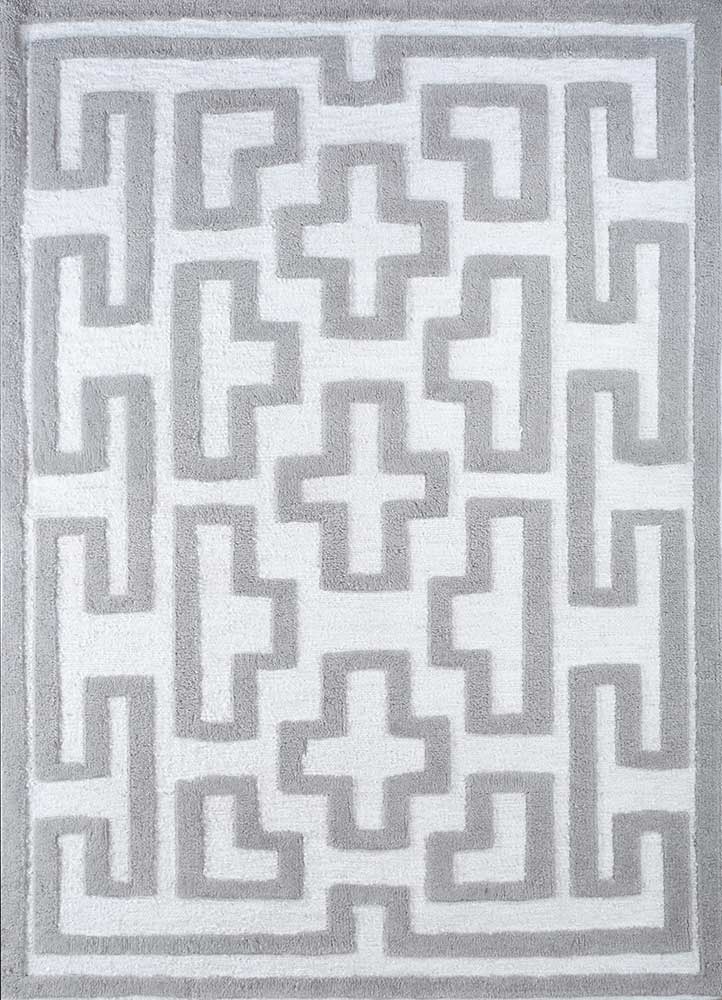 cleo ivory polyester hand knotted Rug - HeadShot