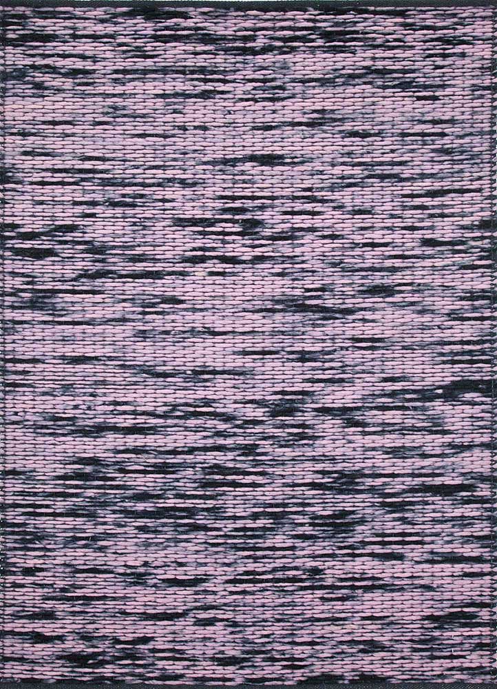 abrash pink and purple wool flat weaves Rug - HeadShot