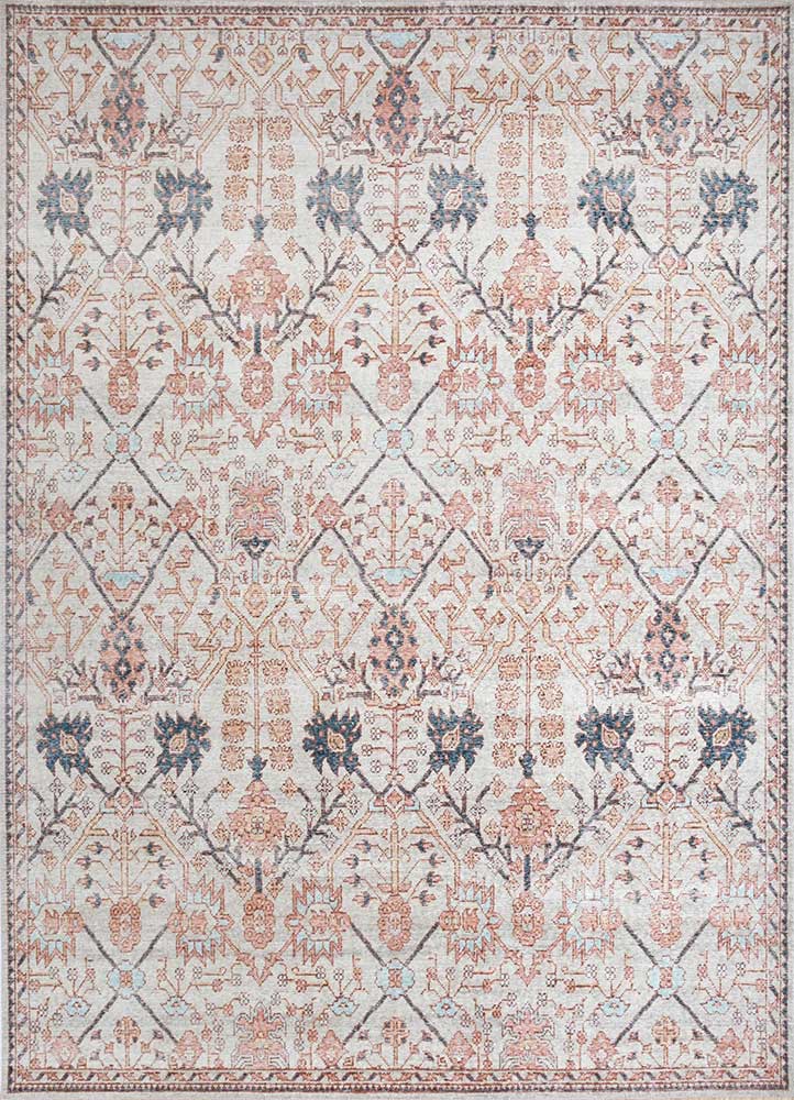 revolution ivory wool hand knotted Rug - HeadShot