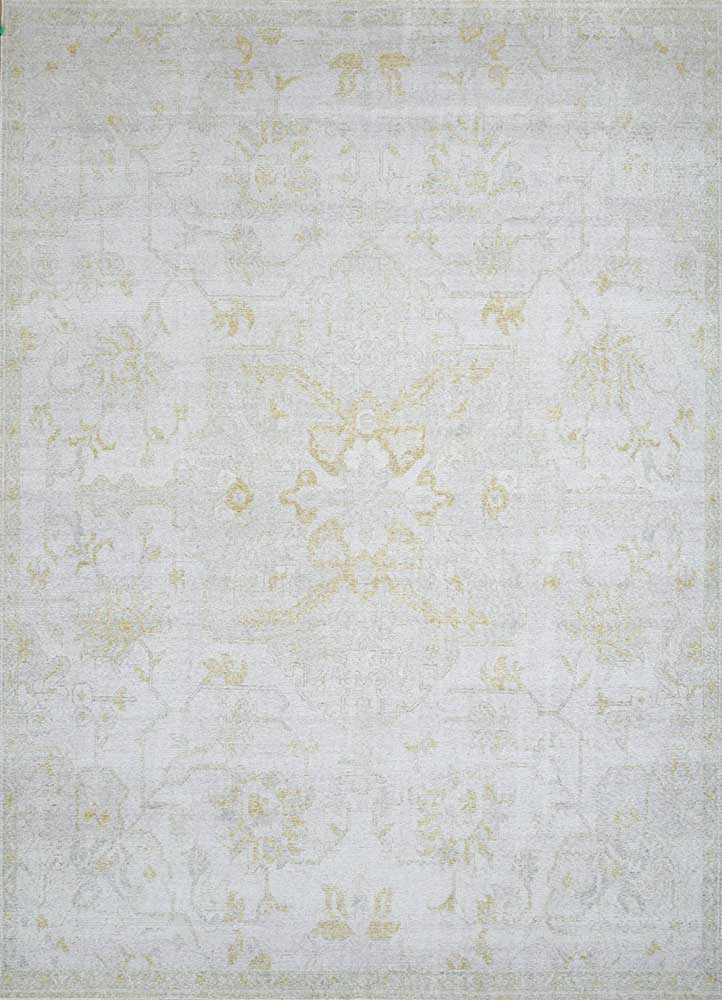 revolution ivory wool hand knotted Rug - HeadShot