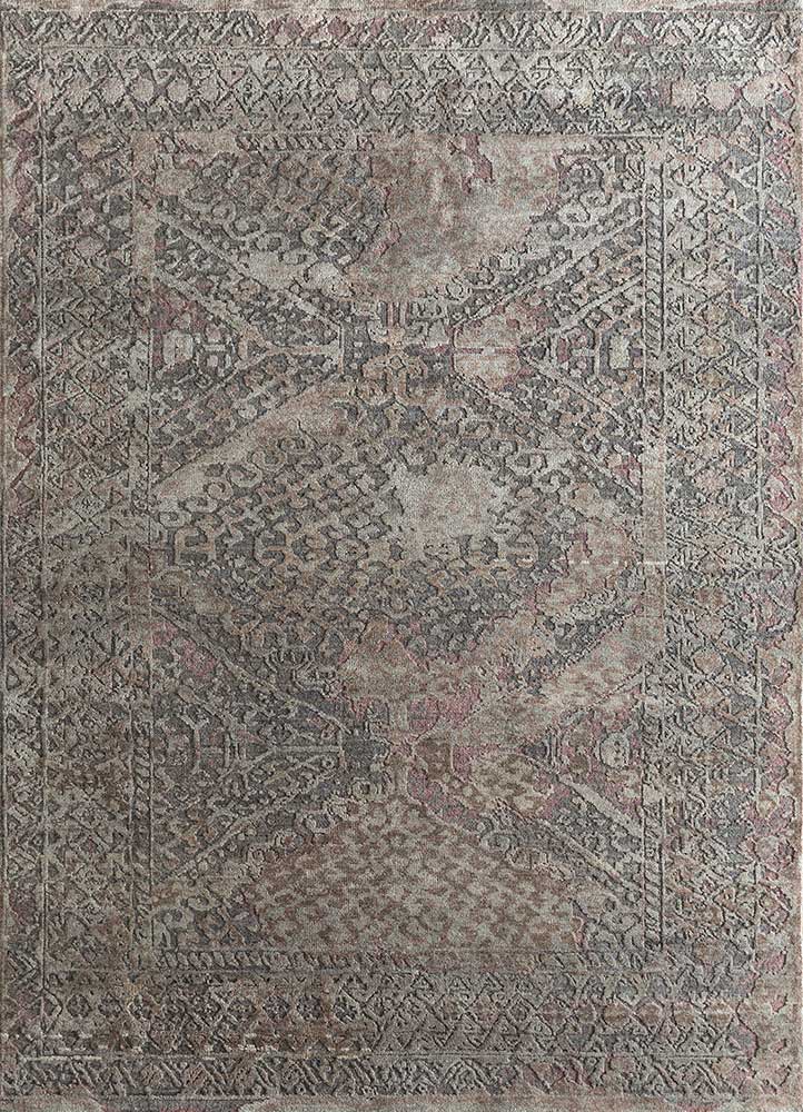 far east  wool and silk hand knotted Rug - HeadShot