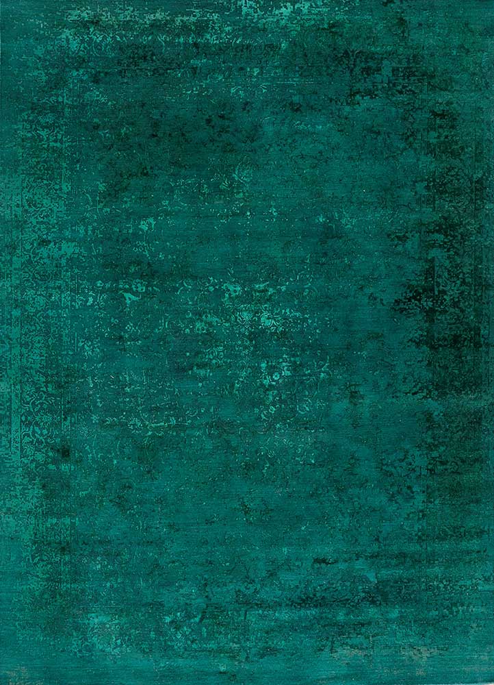 Lacuna Green Hand Knotted Wool and Silk RugsNe814Jaipur Rugs