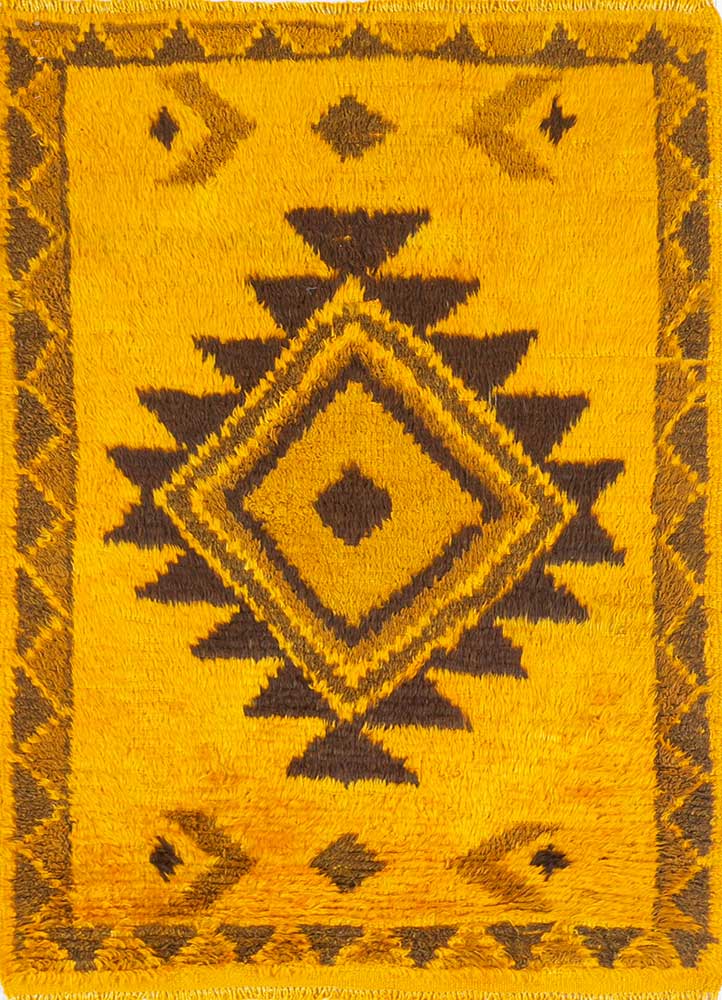 erbe gold wool hand knotted Rug - HeadShot