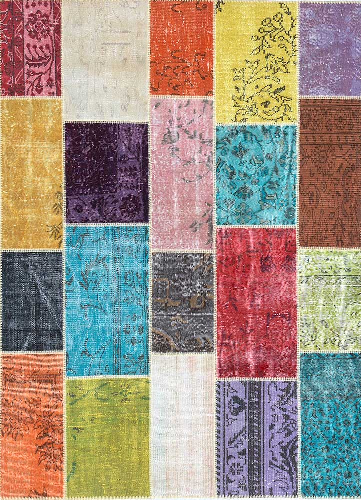 Provenance Multi Patchwork Wool Rugs Pae3797 Jaipur Rugs Australia