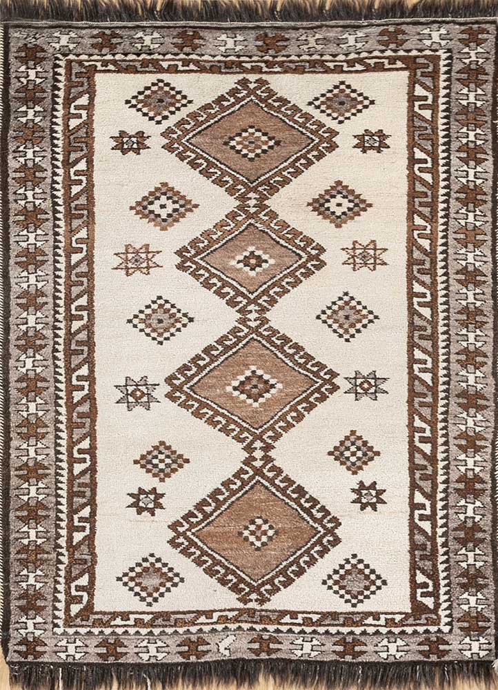 Vintage Ivory Flat Weaves Wool RugsPae4458Jaipur Rugs