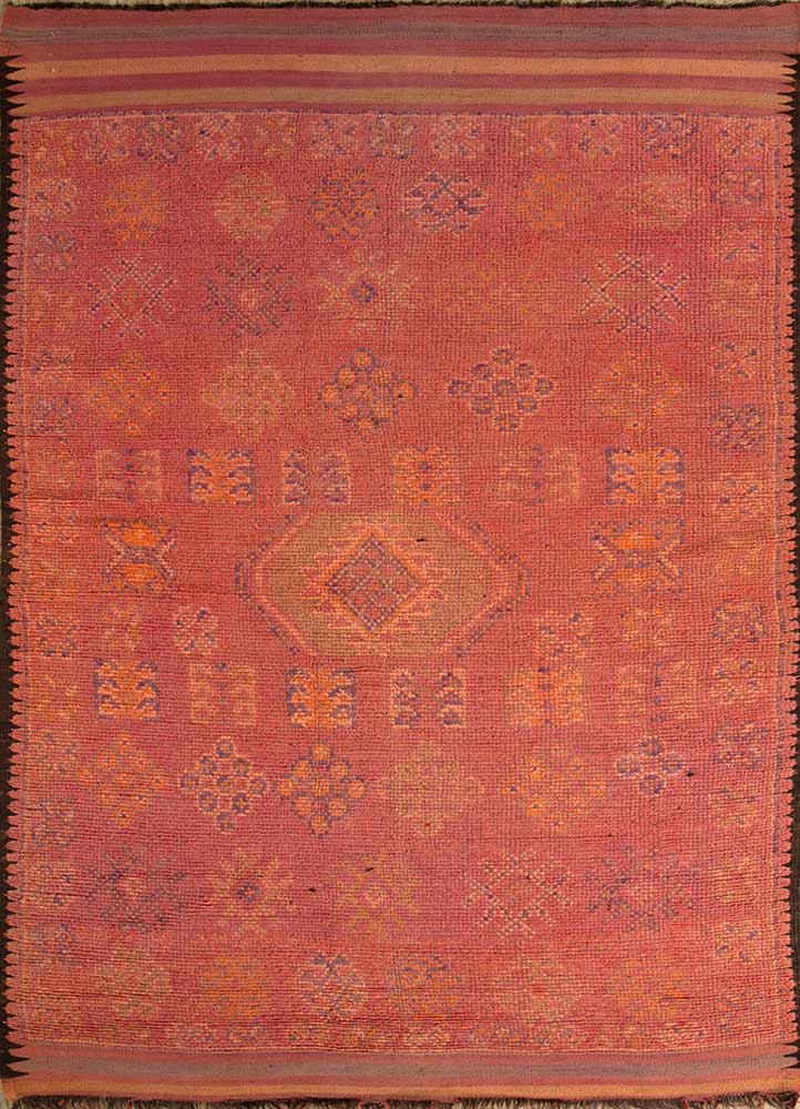 Aprezo Red and Orange Flat Weaves Wool RugsPae4583Jaipur Rugs