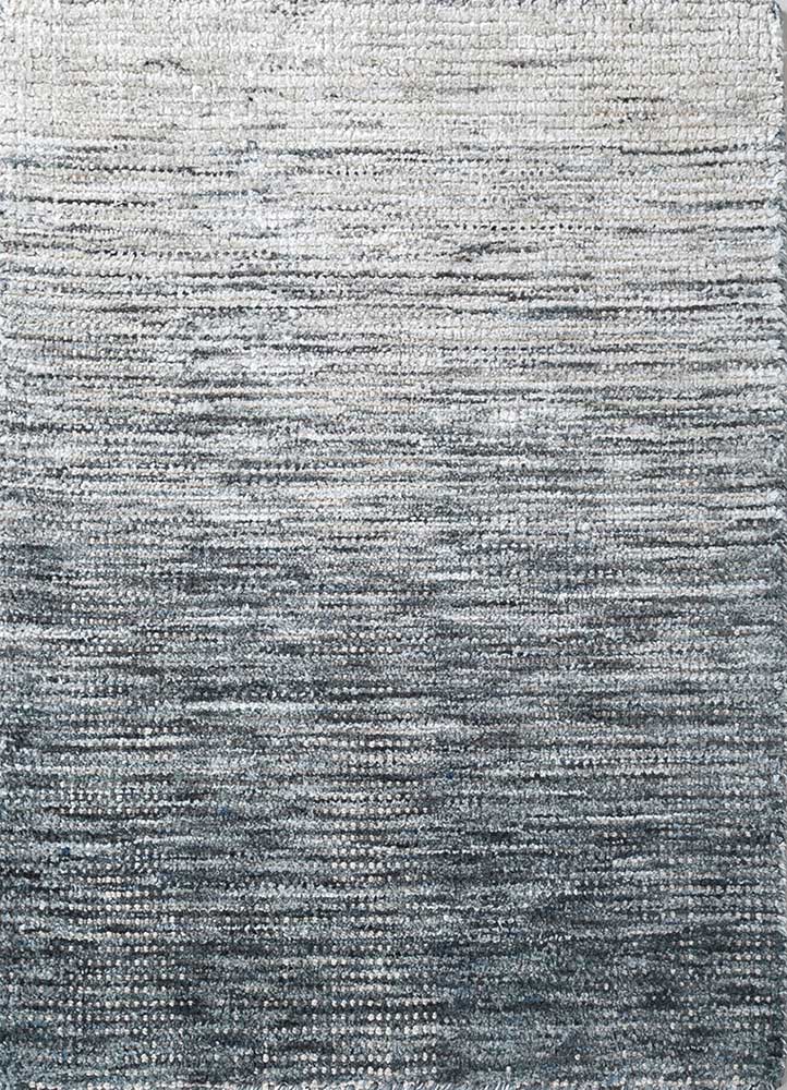 oxford grey and black polyester hand loom Rug - HeadShot