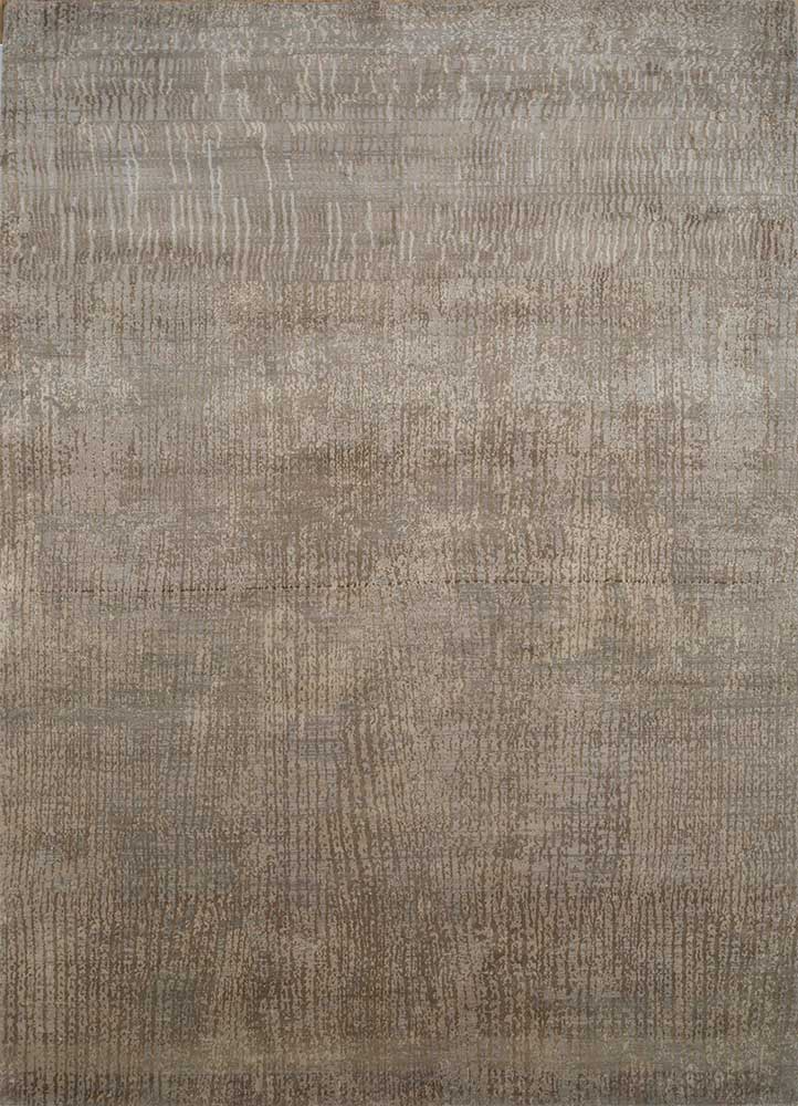 free verse by kavi gold wool and bamboo silk hand knotted Rug - HeadShot
