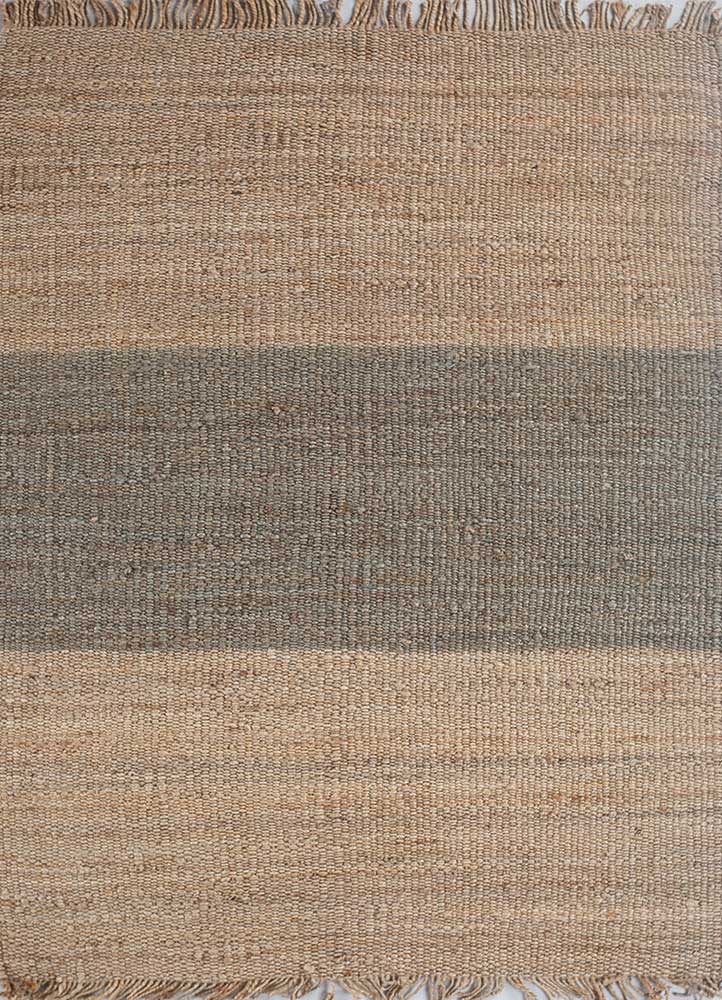 anatolia beige and brown jute and hemp flat weaves Rug - HeadShot