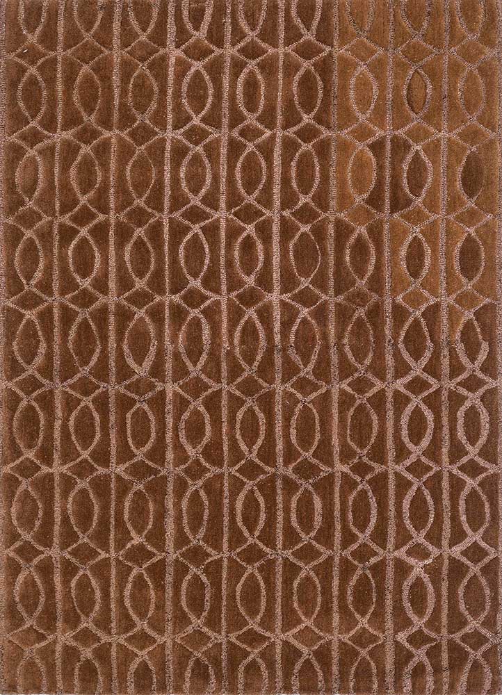 contour  wool and viscose hand tufted Rug - HeadShot